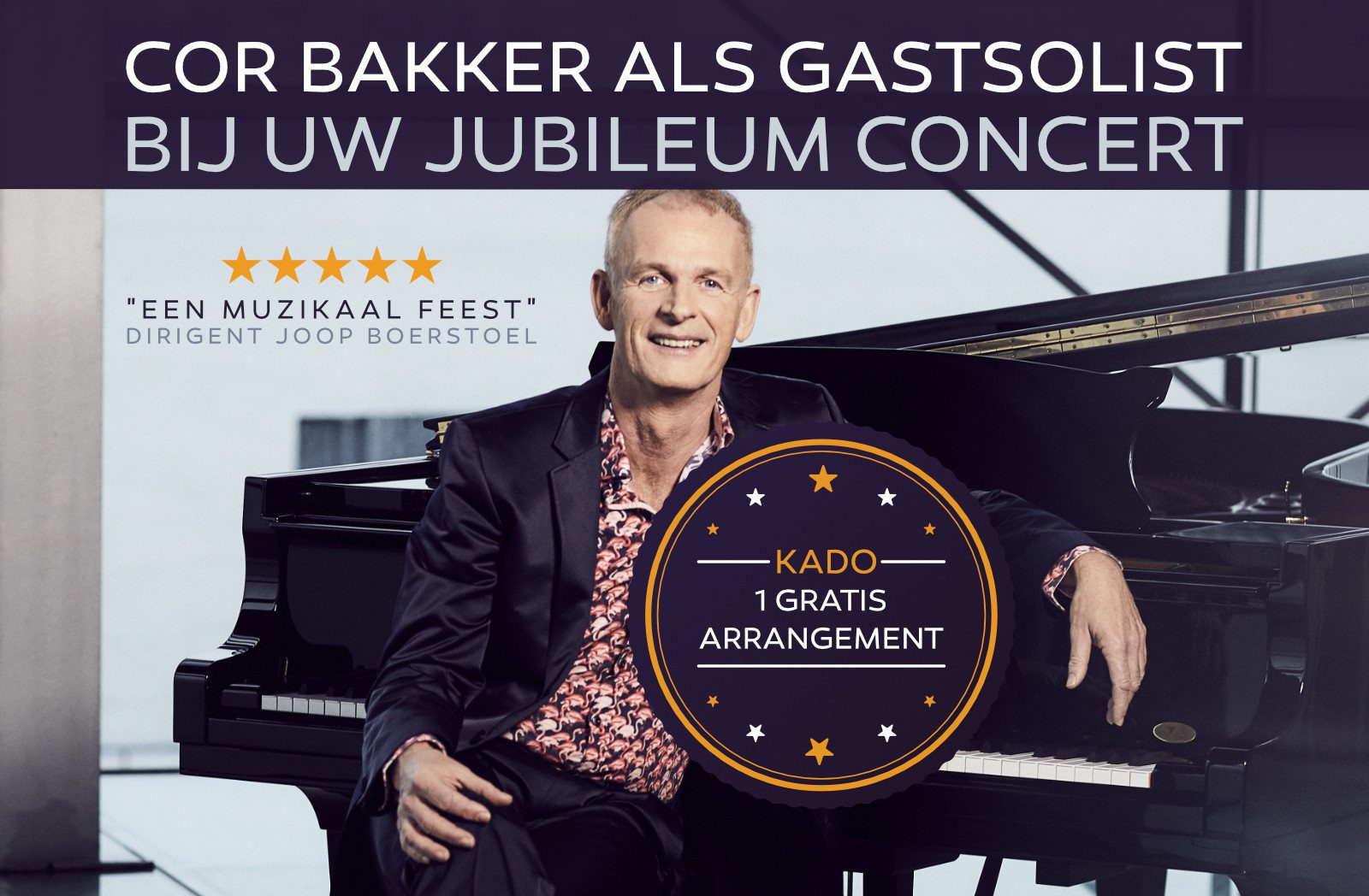 Cor Bakker als gastsolist bij uw jubileum concert - harmonie orkest, fanfare