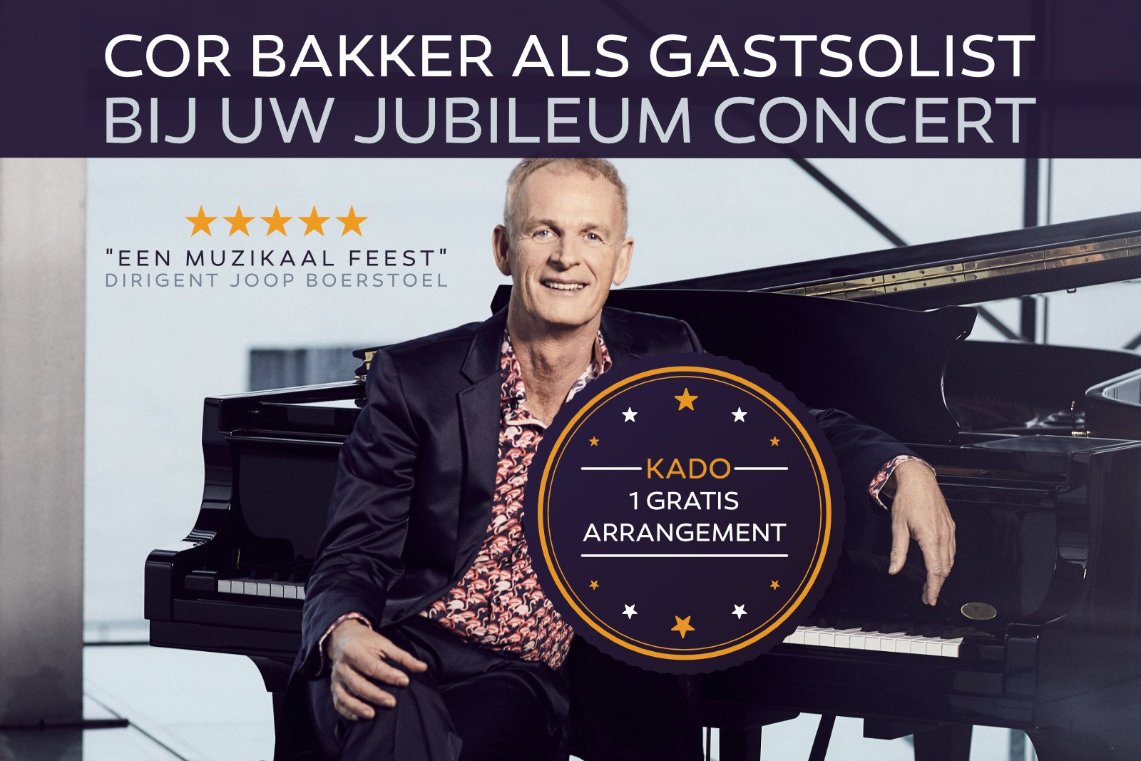 Cor Bakker als gastsolist bij uw jubileum concert - harmonie orkest, fanfare