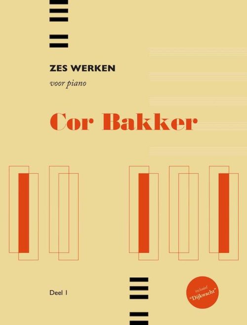 Boek bladmuziek - 6 werken voor piano - Cor Bakker